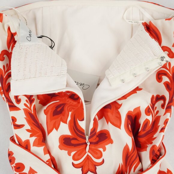 Cara Cara Newcastle Stretch Crepe Strapless Dress in Fiore Red - Size 2 - NWT - Picture 6 of 9